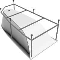 Акриловая ванна Vayer Boomerang 180x100 L без гидромассажа арт-Гл000010190 — фото 4, Акриловые ванны