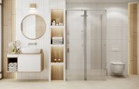 Душевой уголок Ambassador Nord 120х80 профиль Хром стекло прозрачное арт-13011107 — фото 7, Прямоугольные душевые уголки