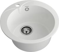 GRANFEST Мойка RONDO 480 1-чаша D-475мм иней арт.GF- арт-R-480 иней — фото 1, Кухонные мойки