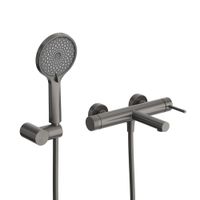 Товар: Смеситель для ванны и душа в комплекте с ручным душем, шлангом и держателем CEZARES арт-RELAX-VD-GM - фото 2 Смеситель для ванны и душа в комплекте с ручным душем, шлангом и держателем CEZARES арт-RELAX-VD-GM — фото 2, Смеситель для ванны