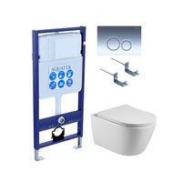 Комплект AQUATEK БЕТТА KDI18(рама AQUATEK Standard INS-0000012 с клавишей KDI-0000018 и крепежом KKI арт-SET AQUATEK БЕТТА KDI18 — фото 1, Комплекты унитаз + инсталляция