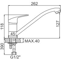 Смеситель для кухни Ledeme H37 4237L Хром арт-501841 — фото 2, Смесители для кухни