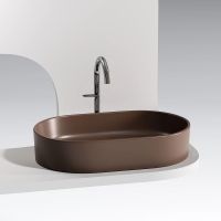 Раковина-чаша Ceramicanova Element 61 Темно-коричневая матовая арт-CN6048MDB — фото 6, Раковины накладные