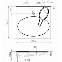 Раковина Maretti Eleganza 60 на стиральную машину Белая арт-EN13SM32-844 — фото 4, Раковины на стиральную машину