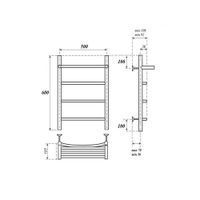 Товар: Водяной полотенцесушитель Point Афина П3 500x600 с полкой Хром арт-PN04156P - фото 3 Водяной полотенцесушитель Point Афина П3 500x600 с полкой Хром арт-PN04156P — фото 3, Водяные полотенцесушители