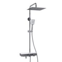 Встраиваемый комплект для душа с верхней душевой насадкой и лейкой арт-A14229 — фото 2, Встраиваемые душевые комплекты