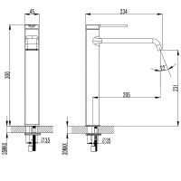 Смеситель для раковины AQUAme Asti Хром арт-AQM6414CR — фото 2, Смесители для раковины