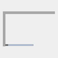 Шторка на ванну Ambassador Bath Screens 80х140 профиль Черный стекло прозрачное арт-16041207 — фото 4, Неподвижные шторки для ванной