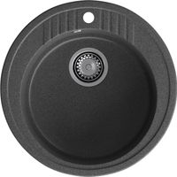 GRANFEST Мойка RONDO 520 1-чаша D-520мм графит арт.GF- арт-R-520 графит — фото 2, Кухонные мойки