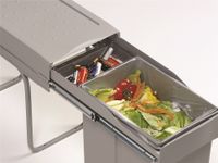 Системы сортировки мусора ALBIO 20 1X21 L+0,5 L серый пластик ALVEUS арт-1090334.0 — фото 3, Системы сортировки мусора