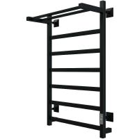 Электрический полотенцесушитель Aringa Порто 80x50 с полкой Черный арт-AR03010BL — фото 1, Электрические полотенцесушители