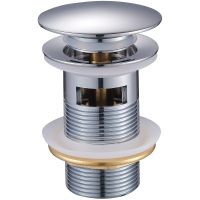 Донный клапан Raglo click-clack Хром арт-R600.03 — фото 1, Донные клапаны