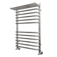 Водяной полотенцесушитель Point Нептун П11 500x800 с полкой Хром арт-PN09158SP — фото 4, Водяные полотенцесушители