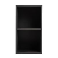 Шкаф подвесной с открытыми полками CEZARES ELETTRA Grafite арт-55530 — фото 1, Шкафы для ванной