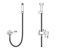 Гигиенический душ со смесителем Bronze de Luxe Scandi Чёрный матовый арт-14512B — фото 2, Гигиенические души