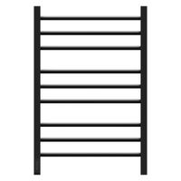 Полотенцесушитель электрический Point Веста П9 500x800, диммер слева, черный арт-PN70758B — фото 1, Электрические полотенцесушители