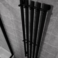 Электрический полотенцесушитель Altasan Арго 120х27 Черный муар арт-Арго12027ЧМ — фото 4, Электрические полотенцесушители