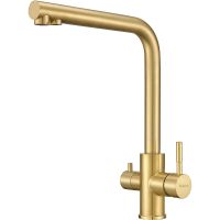 Смеситель для кухни Milacio Ultra Золото брашированное арт-MCU.553.GD — фото 10, Смесители для кухни