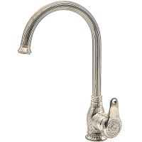 Смеситель для кухни Milacio Vitoria / латунь / поворотный излив / глянцевое серебро / Испания арт-MC.505.SL — фото 1, Смесители для кухни