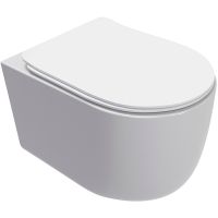 Унитаз AQUAme подвесной Белый глянец с сиденьем Микролифт арт-AQM2012 — фото 1, Подвесные унитазы