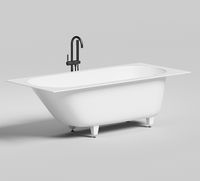 Ванна из искусственного камня Salini Ornella Kit 180х80 Белая матовая арт-102412M — фото 6, Ванны из искусственного камня