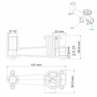 Main Встраиваемый смеситель для душа с гигиенической лейкой арт-4138 — фото 3, Гигиенические души