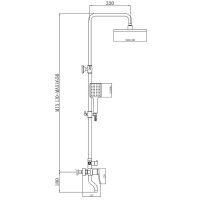 Товар: Душевая система Bronze de Luxe Element Хром Черный матовый арт-EL77/1CB - фото 7 Душевая система Bronze de Luxe Element Хром Черный матовый арт-EL77/1CB — фото 7, Душевые стойки