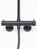 Товар: Душевая система AQUAme Черная матовая арт-AQM8001MB - фото 5 Душевая система AQUAme Черная матовая арт-AQM8001MB — фото 5, Душевые стойки