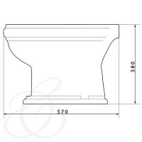 Биде Caprigo Borgo Белое арт-3814 — фото 4, Биде напольные