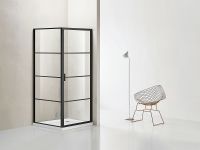 Душевой уголок Azario Richmond 90х90 профиль Черный стекло прозрачное арт-AZ-NAG1221 900 BLACK — фото 2, Квадратные душевые уголки