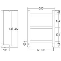 Электрический полотенцесушитель Margaroli Sole Хром арт-540/S — фото 2, Электрические полотенцесушители