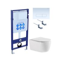 Комплект AQUATEK ЕВРОПА cmp013 (рама AQUATEK Standard INS-0000012, клавиша KDI-0000013, крепеж KKI-0 арт-SET AQUATEK ЕВРОПА cmp013 — фото 1, Комплекты унитаз + инсталляция