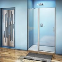 Душевая дверь Good Door Fantasy 130 WTW-130-C-CH профиль Хром стекло прозрачное арт-ФА00027 — фото 3, Распашные душевые двери