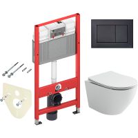 Комплект унитаза Ceramicanova Uno Rimless CN11001 с инсталляцией Tece Now 9400414 с сиденьем Микроли арт-CN11001+9400414 — фото 1, Комплекты унитаз + инсталляция