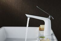 Смеситель для раковины Lemark Melange Белый Хром арт-LM4906CW — фото 2, Смесители для раковины