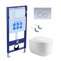 Комплект AQUATEK АЛЬТАИР-019 4в1 (рама AQUATEK Standard INS-0000012+крепеж KKI-0000002+клавиша KDI-0 арт-SET AQUATEK АЛЬТАИР cm-019 4в1 — фото 1, Комплекты унитаз + инсталляция