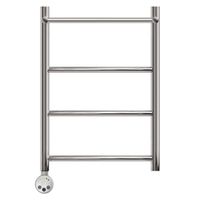 Полотенцесушитель электрический Point Афина П3 500x600 с полкой левый/правый, хром арт-PN04156PE — фото 3, Электрические полотенцесушители