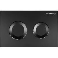 Клавиша смыва Bettoserb Sava Fix Slim Sitnica Черная матовая арт-40006467 — фото 1, Кнопки смыва