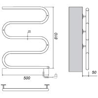 Товар: Электрический полотенцесушитель Domoterm E-образный DMT 103-25 50x81 EK R Хром арт-DMT103-2550x81EKR - фото 2 Электрический полотенцесушитель Domoterm E-образный DMT 103-25 50x81 EK R Хром арт-DMT103-2550x81EKR — фото 2, Электрические полотенцесушители