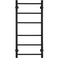 Электрический полотенцесушитель Energy Round 900x400 Черный матовый арт-EETR0ROUND9040R905M — фото 1, Электрические полотенцесушители