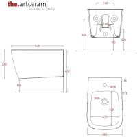 Товар: Биде Artceram A16 подвесное Grigio oliva арт-ASB001 15 00 - фото 2 Биде Artceram A16 подвесное Grigio oliva арт-ASB001 15 00 — фото 2, Биде подвесные