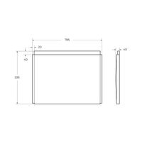 Боковая панель для акриловой ванны с крепежом CEZARES арт-EM-F-80-SP-W37 — фото 2, Экраны для ванн