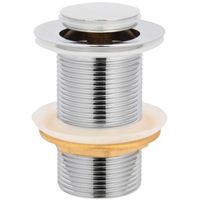 Донный клапан CeramaLux Click-Clack Хром арт-RD014 — фото 1, Донные клапаны