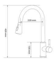 Смеситель для кухни ESKO Сатин арт-TSS 519 — фото 3, Смесители для кухни