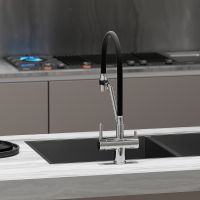 Товар: Смеситель для кухни Sancos Dora Хром Черный арт-SC4003CH - фото 2 Смеситель для кухни Sancos Dora Хром Черный арт-SC4003CH — фото 2, Смесители для кухни