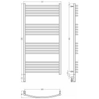 Товар: Электрический полотенцесушитель Сунержа Богема 3.0 1200x600 L Черный матовый арт-31-5802-1260 - фото 3 Электрический полотенцесушитель Сунержа Богема 3.0 1200x600 L Черный матовый арт-31-5802-1260 — фото 3, Электрические полотенцесушители