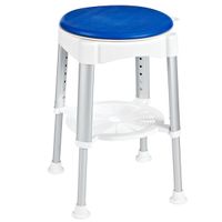 Табурет в ванную Ridder Assistent Хром Белый Синий арт-А0050401 — фото 1, Сиденья