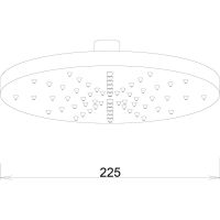 Верхний душ Melodia della vita Standard Middle Хром арт-MKP27000C — фото 4, Верхние души