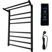 Электрический полотенцесушитель Маргроид Вид 81-10 профильный 800x500 правый с арт-8110-8050-1083-9005R — фото 1, Электрические полотенцесушители