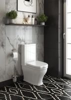 Унитаз-компакт безободковый CEZARES GIUBILEO арт-CZR-165-CPR/CZR-6045-SC — фото 9, Напольные унитазы